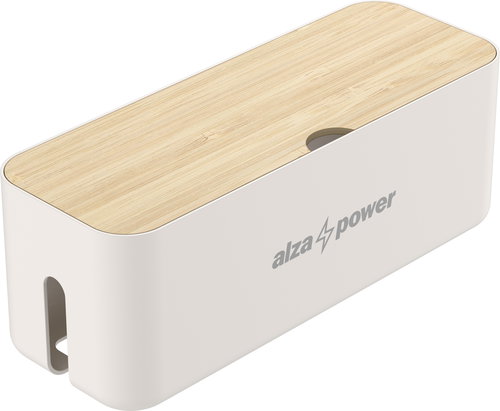 AlzaPower Cable Box Deluxe Small Weiß - Kabel-Organizer - Hauptbild