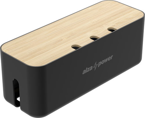 AlzaPower Cable Box Deluxe Large Black - Cable Organiser - Main image