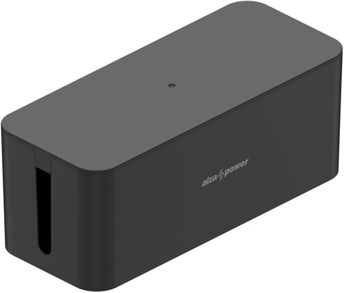 AlzaPower Cable Box Basic, Medium, Black Main image AlzaPower Cable Box Basic, Medium, Black - Cable Organiser - Main image