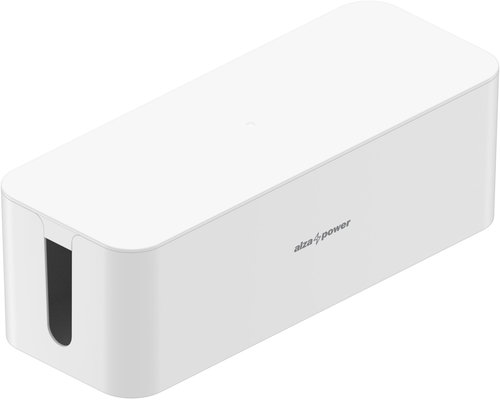 AlzaPower Cable Box Basic, Large, White - Cable Organiser - Main image