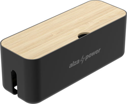 AlzaPower Cable Box Deluxe Small černý - Organizér kabelů - Hlavní obrázek
