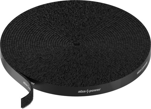 AlzaPower VelcroStrap+ Roll 10m černá - Organizér kabelů - Hlavní obrázek