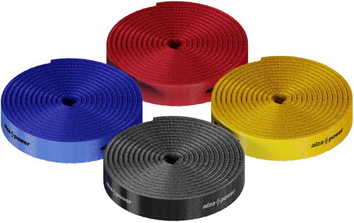 AlzaPower VelcroStrap+ Rolle - 4 x 1 m - Farbmix - Kabel-Organizer - Hauptbild