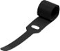 AlzaPower VelcroStrap+, 10pcs, Black - Cable Organiser