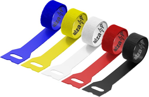 AlzaPower VelcroStrap+ Origin 10 pcs Mix - Cable Organiser - Main image