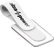 AlzaPower VelcroStrap+ with Tag 10pcs bílé - Organizér kabelů