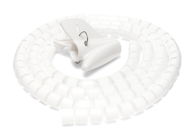 Cable Organiser AlzaPower Cable Tube 1,5m White - Organizér kabelů