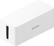 AlzaPower Cable Box Foldable Medium White - Cable Organiser