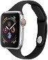 Eternico Essential Thin for Apple Watch 42mm / 44mm / 45mm solid black size M-L - Watch Strap