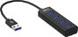 AlzaPower Core USB-A (M) to 4× USB-A (F) - fekete - USB Hub