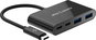 USB Hub AlzaPower USB hub USB-C (M) to 2× USB-A and 2x USB-C 3.2 Gen 2 (F) 10Gbps black - USB Hub