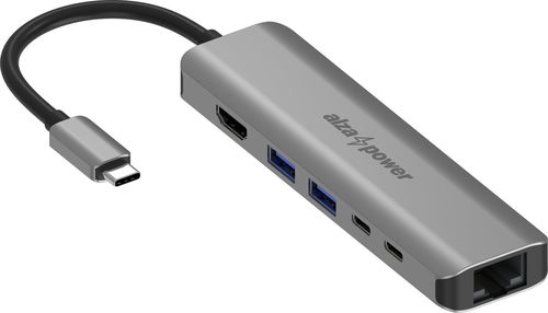 AlzaPower Metal USB-C Dock Station 6in1 mit 8K Space Gray - Dockingstation - Hauptbild