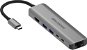 AlzaPower Metal USB-C Dock Station 6in1 mit 8K Space Gray - Dockingstation