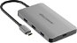 AlzaPower Metal USB-C Dock Station 8in1 Dual Screen C8 Space Grey - Docking Station
