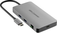 Dokovací stanice AlzaPower Metal USB-C Dock Station 8v1 Dual Screen C8L vesmírně šedý - Dokovací stanice