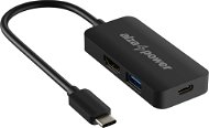 AlzaPower USB-C Dock Station 3 v 1 čierna - Dokovacia stanica