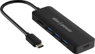 Dockingstation AlzaPower USB-C Dock Station 5in1 - schwarz - Dokovací stanice