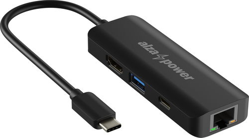 AlzaPower USB-C Dock Station 4in1 - schwarz - Dockingstation - Hauptbild