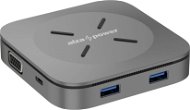 Dokovacia stanica AlzaPower Metal USB-C Dock Cube 6 in 1 WF vesmírno sivá - Dokovací stanice