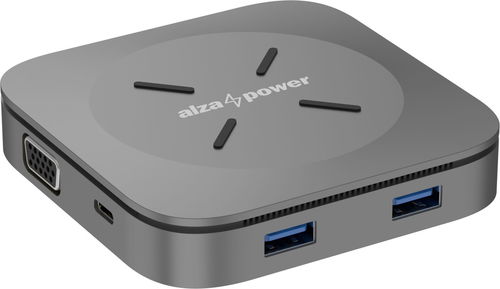 AlzaPower Metal USB-C Dock Cube 6in1 WF vesmírně šedá - Dokovací stanice - Hlavní obrázek