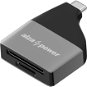 AlzaPower USB-C 3.0 Metal Memory Card Reader stříbrná - Čtečka karet