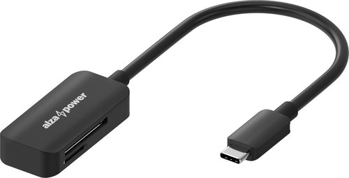 AlzaPower USB-C 3.2 Gen 1 Memory Card Reader black Main image AlzaPower USB-C 3.2 Gen 1 Memory Card Reader black - Card Reader - Main image
