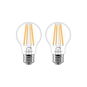 AlzaPower LED Classic Ambience, 8W (75W), 2700K, E27, 2-Pack - LED Bulb