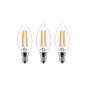 AlzaPower LED Classic Ambience Candle, 4.3W (40W), 2700K, E14, 3-Pack - LED Bulb