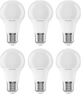 LED žiarovka AlzaPower LED 9-60 W, E27, 2 700 K, súprava 6 ks - LED žárovka