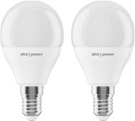 AlzaPower LED 8-55 W, E14, P45, 2 700 K, súprava 2 ks - LED žiarovka