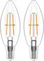 AlzaPower LED 6-50W, E14, 2700K, Filament, set of 2 - LED Bulb