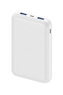 AlzaPower Carbon 10.000mAh Fast Charge + PD3.0 White - Power Bank