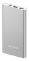 AlzaPower Metal 10000mAh Fast Charge + PD3.0 stříbrná - Powerbanka