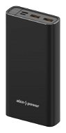 AlzaPower Metal 20000mAh Fast Charge + PD3.0, Black - Power Bank