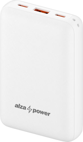 AlzaPower Onyx Gen2 10000mAh Power Delivery, 22,5W, fehér Fő fotó AlzaPower Onyx Gen2 10000mAh Power Delivery, 22,5W, fehér - Power bank - Fő fotó