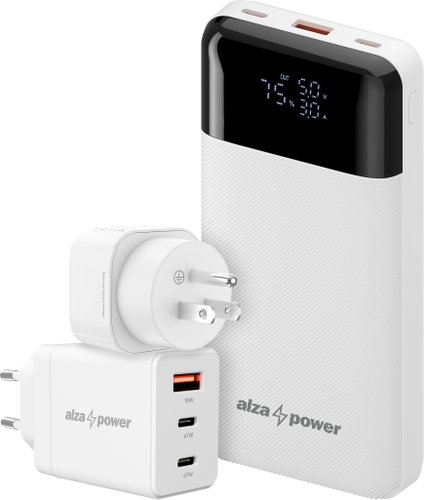 AlzaPower Travel Buddy US White Main image AlzaPower Travel Buddy US White - Set - Main image