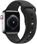 Eternico Essential for Apple Watch 42mm / 44mm / 45mm solid black size S-M - Watch Strap