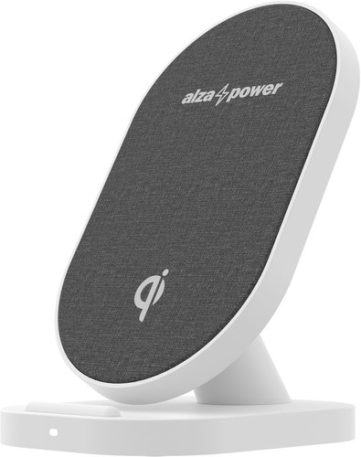 AlzaPower WC110 Wireless Fast Charger fehér - Vezeték nélküli töltő - Fő fotó
