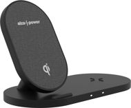 AlzaPower WC200 Wireless Dual Fast Charger fekete - Vezeték nélküli töltő