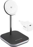 AlzaPower WQT310 Wireless Qi2 Compatible with MagSafe Charger Stand 15W black - Wireless Charger