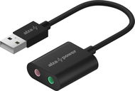 AlzaPower USB-A External Sound Card 4030 fekete - Külső hangkártya
