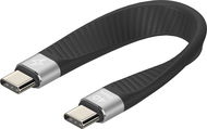 AlzaPower FlexCore USB-C to USB-C 4 Gen 3 100W 40 Gbps, fekete - Adatkábel