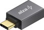 AlzaPower USB-C (M) to USB-A (F) 3.2 Gen 1 OTG vesmírno sivý - Redukcia