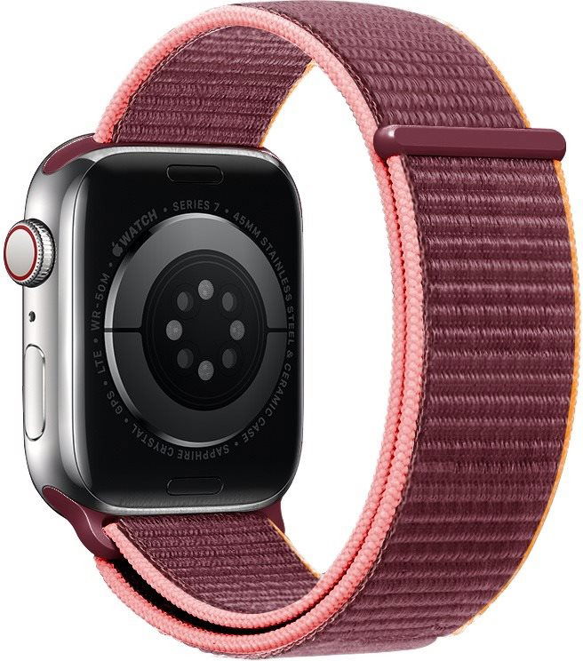 Dark red apple watch on sale band