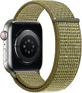 Eternico Airy na Apple Watch 42 mm/44 mm/45 mm  Green Fig and Brown edge - Remienok na hodinky