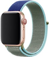 Eternico Airy na Apple Watch 42 mm/44 mm/45 mm  Dark Blue and Green edge - Remienok na hodinky