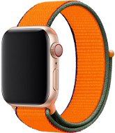 Eternico Airy Apple Watch 42mm / 44mm / 45mm - Coral Orange and Brown edge - Szíj