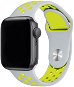 Eternico Sporty na Apple Watch 42 mm/44 mm/45 mm   Mustard Yellow and White - Remienok na hodinky