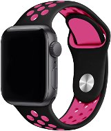 Eternico Sporty na Apple Watch 42 mm/44 mm/45 mm   Vibrant Pink and Black - Remienok na hodinky