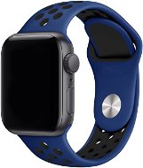 Eternico Sporty Apple Watch 38mm / 40mm / 41mm - Solid Black and Blue - Szíj